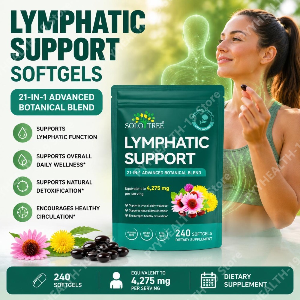 Echinacea - Solo Tree Lymphatic Support Softgels dengan