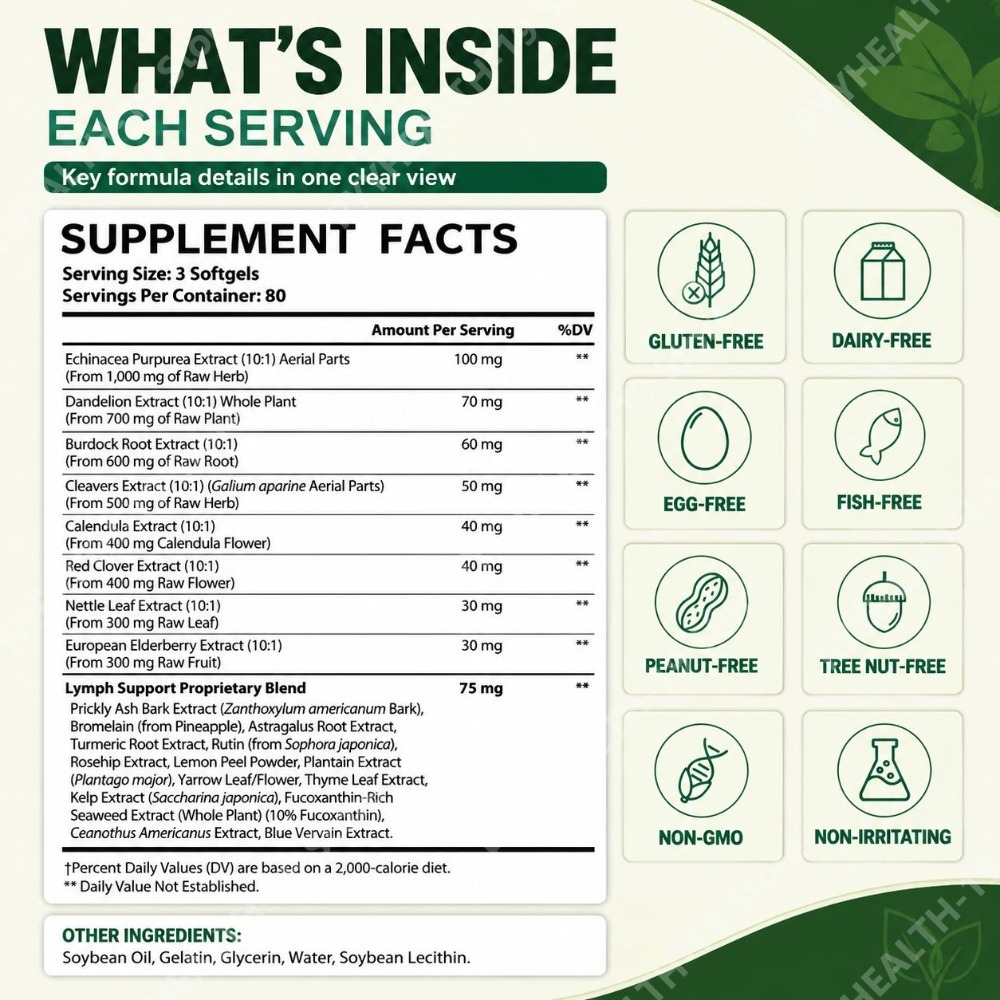 Solo Tree Lymphatic Support So - Echinacea ulasan dan harga