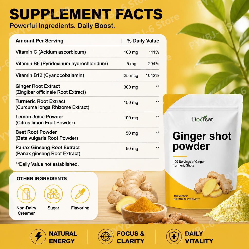 Docteat Bubuk Ginger Shot Vita - Ginger Tea ulasan dan harga