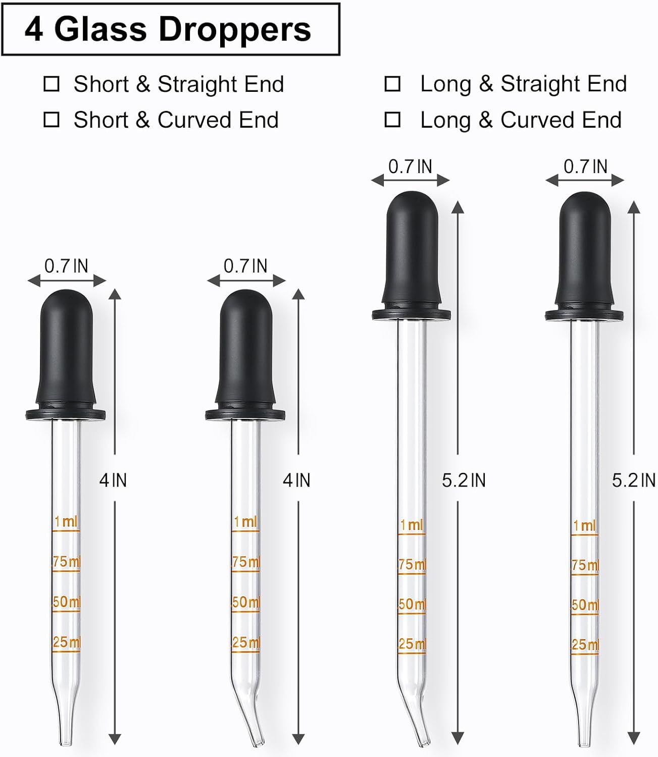 4 buah pipet kaca 1 ml, dengan - Essential Oils ulasan dan harga