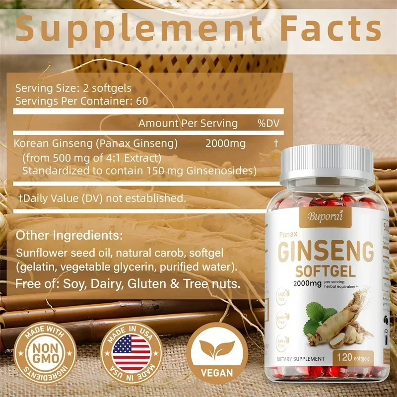 Kapsul Ginseng Panax Merah - u - Ginger Tea ulasan dan harga
