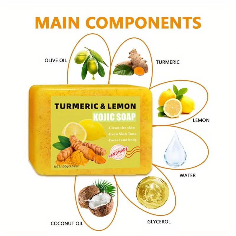 2 Buah Sabun Asam Sitrat Kunyi - Turmeric ulasan dan harga